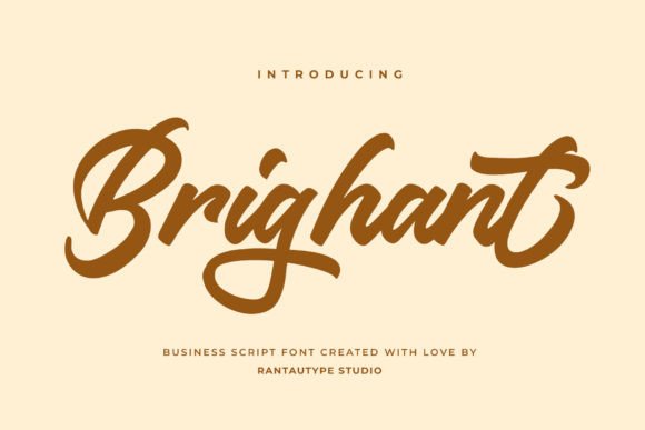 Brighant: Modern Typography for Standout Branding