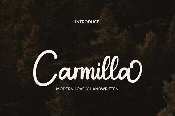 Carmilla: Elevating Design with Sweet, Dainty Script