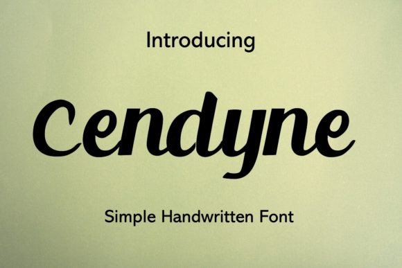 Cendyne: Where Simplicity Meets Elegance in Script