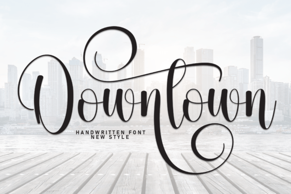 Downtown: The Handwritten Font for Modern Branding