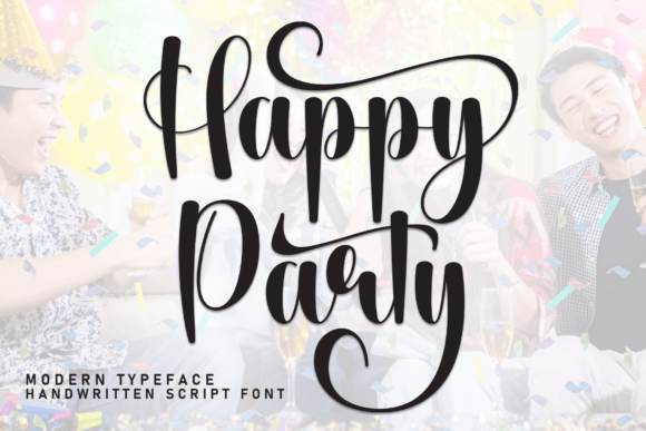 Happy Party: A Script Font for Elegant Design