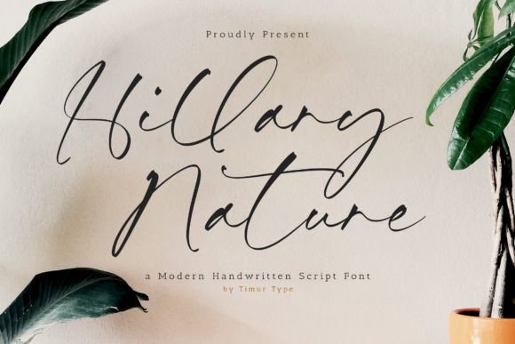 Hillary Nature: A Script Font for Elegant Design
