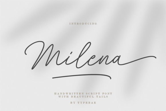 Milena: Elevate Your Designs with Authentic Handwritten Script