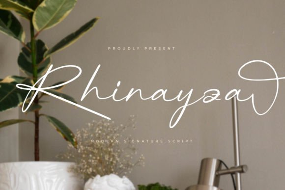 Rhinayza: Elevating Luxury Design with Modern Script
