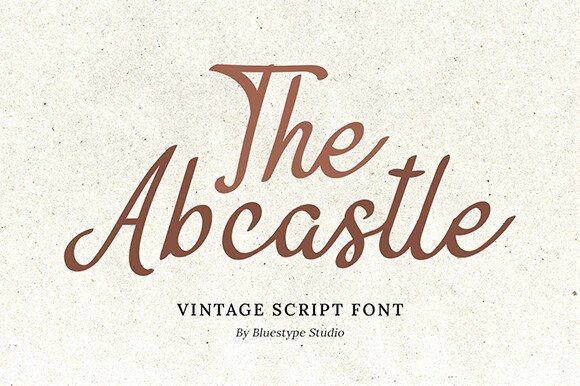 The Abcastle: Vintage Script Elegance for Modern Design