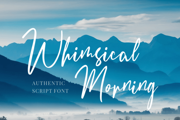 Whimsical Morning: Elevate Your Design with Elegant Script