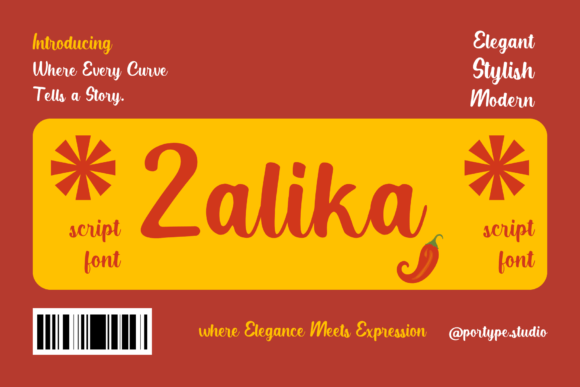 Zalika: The Elegant Script Font for Modern Design